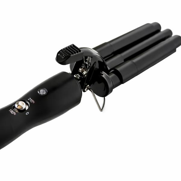 Фото Красота и здоровье Тройная плойка для волос 16мм, 180-210°С, PRO Mozer Mz-6621/ Плойка три волны / Плойка для завивки волос