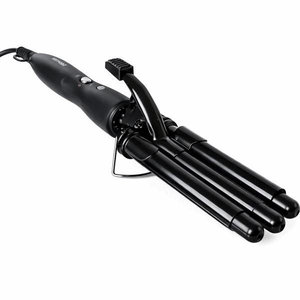 Фото Красота и здоровье Тройная плойка для волос 16мм, 180-210°С, PRO Mozer Mz-6621/ Плойка три волны / Плойка для завивки волос