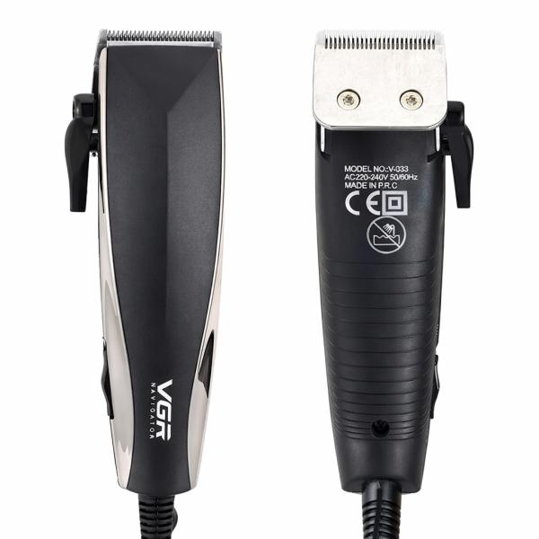 Фото Красота и здоровье Профессиональная машинка для стрижки волос + 4 насадки, VGR V-033 / Мужской триммер