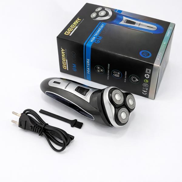 Фото Красота и здоровье Электробритва GEEMY GM-7090 3 в 1 с триммером для усов, беспроводная