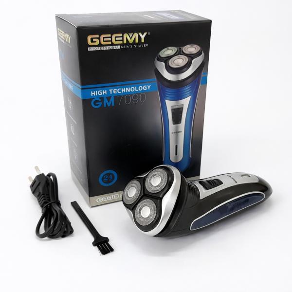 Фото Красота и здоровье Электробритва GEEMY GM-7090 3 в 1 с триммером для усов, беспроводная