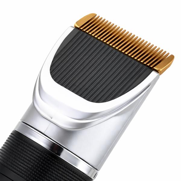 Фото Красота и здоровье Беспроводная машинка для стрижки Gemei GM-550, 2 съемных аккумулятора, регулировка длины стрижки от 0,8 мм, титановое покрытие