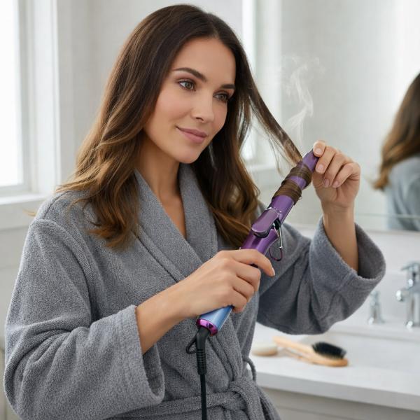 Фото Красота и здоровье Керамическая плойка для волос 35Вт, 25мм, ROZIA HR-865 / Плойка для завивки волос / Плойка для локонов