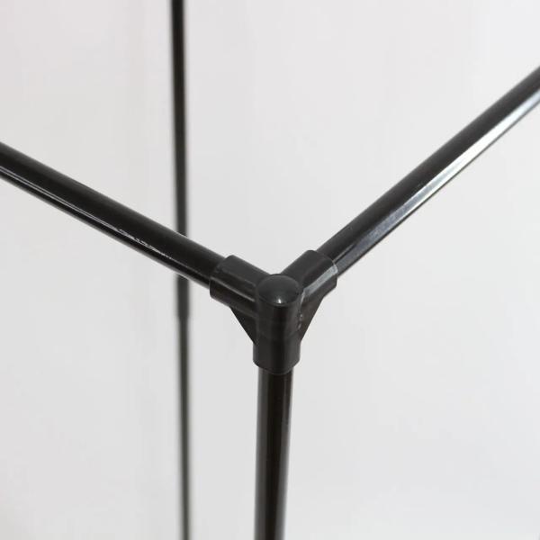 Фото Товары для дома и сада Напольная вешалка для одежды YSM3601-A на колесах, металлическая, черная