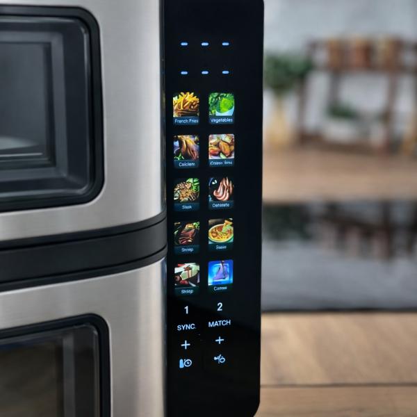 Фото Все для кухни Аэрогриль Rainberg RB 2331 4800W с двумя чашами 7,5+7,5 л сенсорное управление