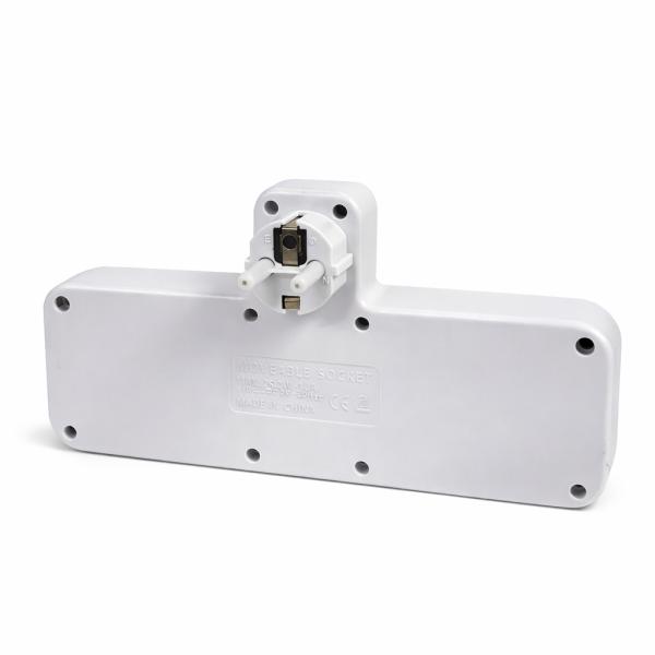 Фото Электроника Сетевой разветвитель-адаптер 7-в-1 в розетку 8625UL (2500 Вт): 4 розетки с индивидуальными выключателями, 2 USB и 1 Type-C PD