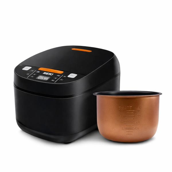 Фото Все для кухни Электрическая рисоварка REKI AI-001A, 5 л, 900 Вт, сенсорное управление, 10 программ, с антипригарной чашей