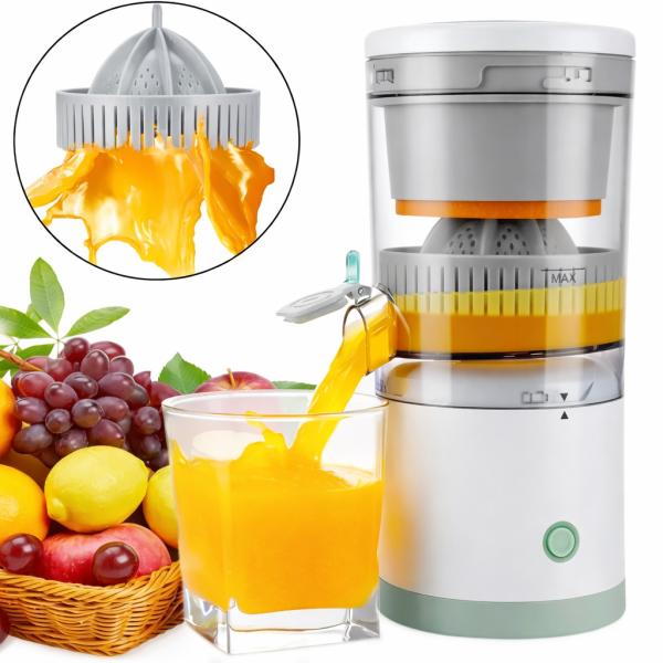 Фото  УЦЕНКА! Аккумуляторная соковыжималка Citrus Juicer от USB 0.4л (Плохая упаковка, нет носика 3424)