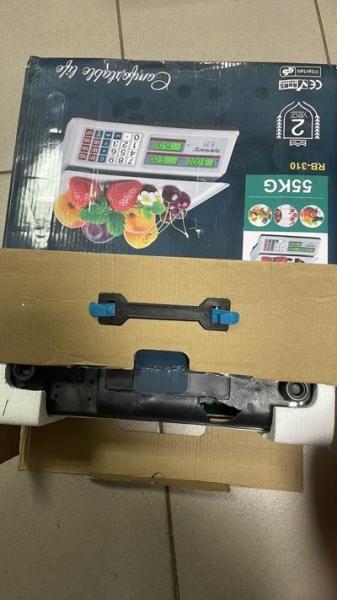 Фото  УЦЕНКА! Весы торговые электронные Rainberg RB-310 до 55 кг с подсчетом стоимости (Плохая упаковка, повреждение корпуса 3426)