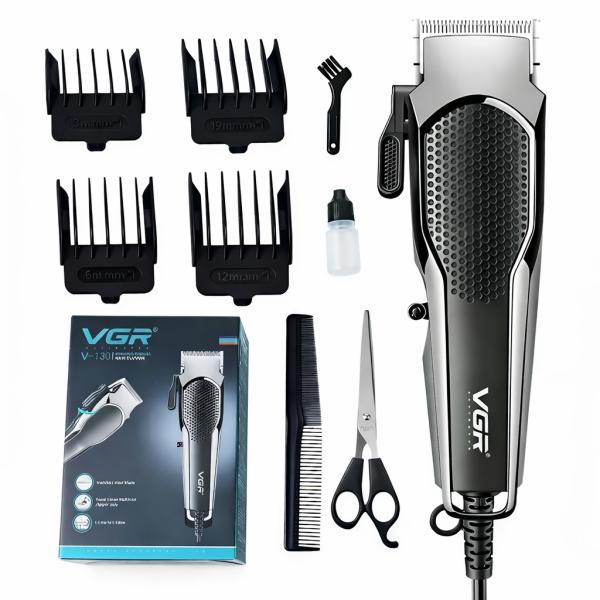 Фото  УЦЕНКА! Машинка для стрижки волос от сети, VGR V130 / Триммер для стрижки (Нет упаковки 3437)
