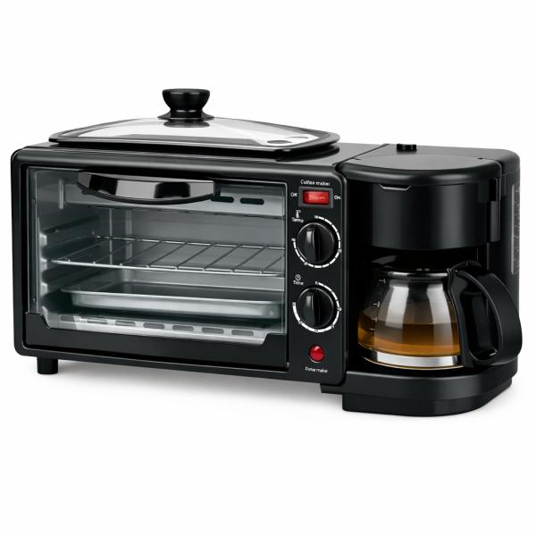 Фото  УЦЕНКА! Электрическая печь + кофеварка + гриль 3в1 Zepline ZP-116 на 12 л 1250Вт (Плохая упаковка 3400)