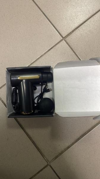 Фото  УЦЕНКА! Массажер мышечный ручной Massage Gun Аккумуляторный (Повреждение корпуса 3407)