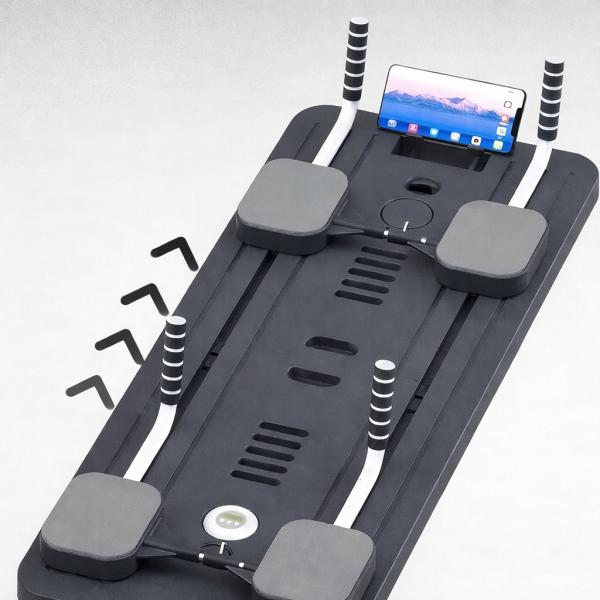 Фото Спорт, здоровье, туризм Напольный тренажер с резинками для приседаний MM3000, силовая платформа с LED-таймером и счетчиком повторов, до 150 кг, черный