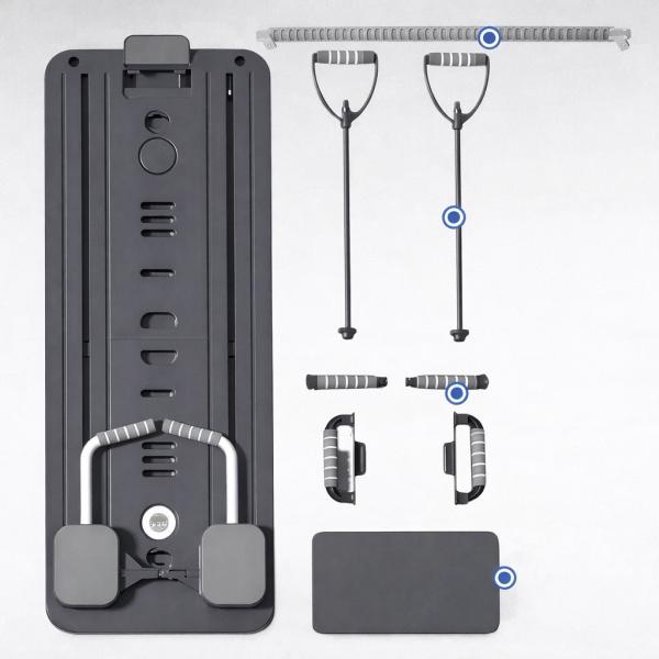 Фото Спорт, здоровье, туризм Напольный тренажер с резинками для приседаний MM3000, силовая платформа с LED-таймером и счетчиком повторов, до 150 кг, черный