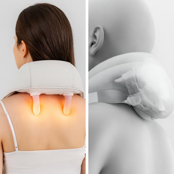 Фото  УЦЕНКА! Массажер электрический с подогревом для спины/шеи/тела  (Плохая упаковка 3250)