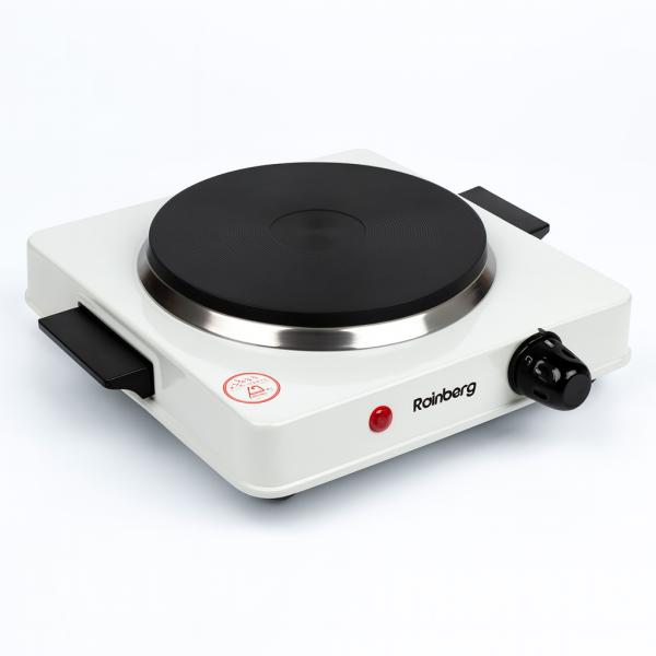 Фото  УЦЕНКА! Плита электрическая Rainberg RB-777 настольная на 1 конфорку 1200W (Плохая упаковка 3312)