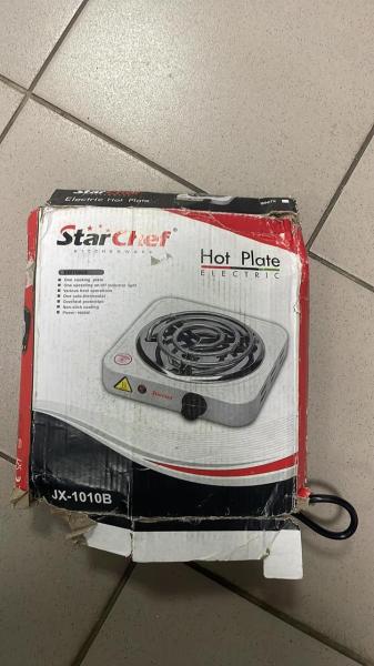 Фото  УЦЕНКА! Электрическая настольная плита одна конфорка HP-JX1010B (Плохая упаковка 3334)