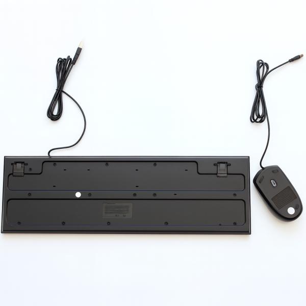 Фото  УЦЕНКА! Набор клавиатура + мышь проводные, USB подключение, офис/дом, черный цвет (Нет упаковки 3375)