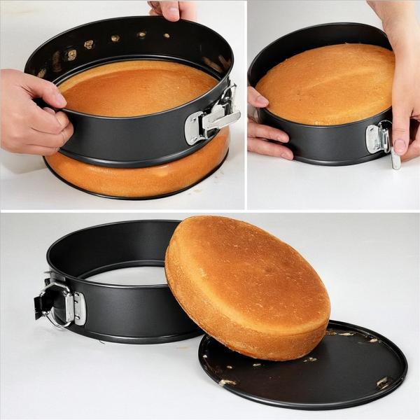 Фото  УЦЕНКА! Набор разъемных из 3 форм для выпечки Unique UN-1702 (Плохая упаковка, ржавчина на корпусе 3357)