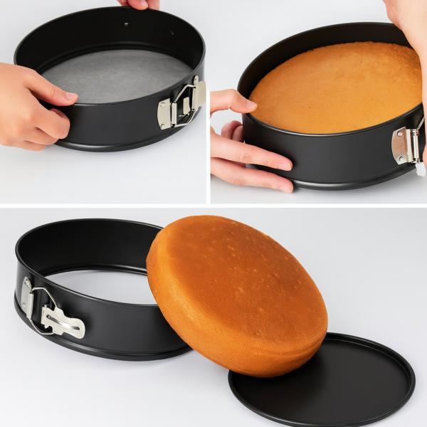 Фото  УЦЕНКА! Набор разъемных из 3 форм для выпечки Unique UN-1702 (Плохая упаковка, ржавчина на корпусе 3357)