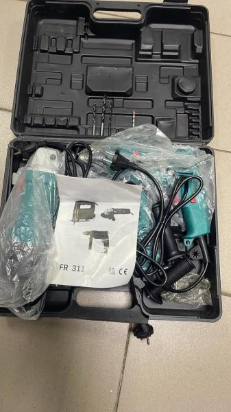 Фото  УЦЕНКА! Комплект инструментов 3 в 1 Дрель, лобзик, Болгарка / Набор три в одном (Трещина на кейсе 3355)