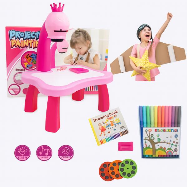 Фото  УЦЕНКА! Проектор для рисования 24 слайда WOW мольберт детский для девочек (Плохая упаковка 3361)