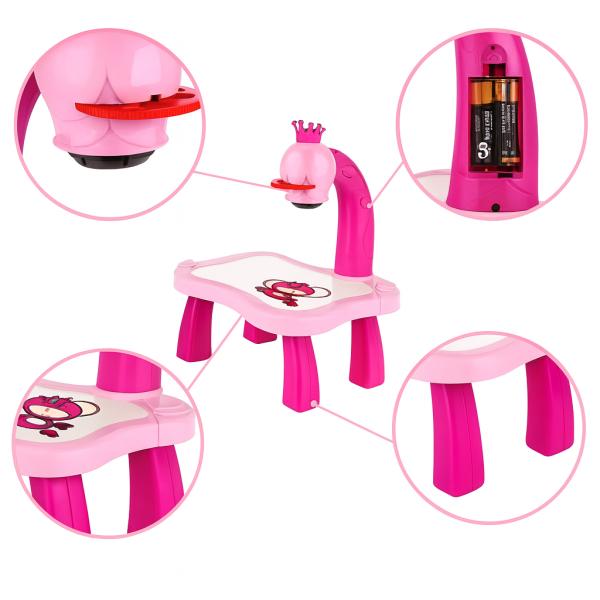 Фото  УЦЕНКА! Проектор для рисования 24 слайда WOW мольберт детский для девочек (Плохая упаковка 3361)