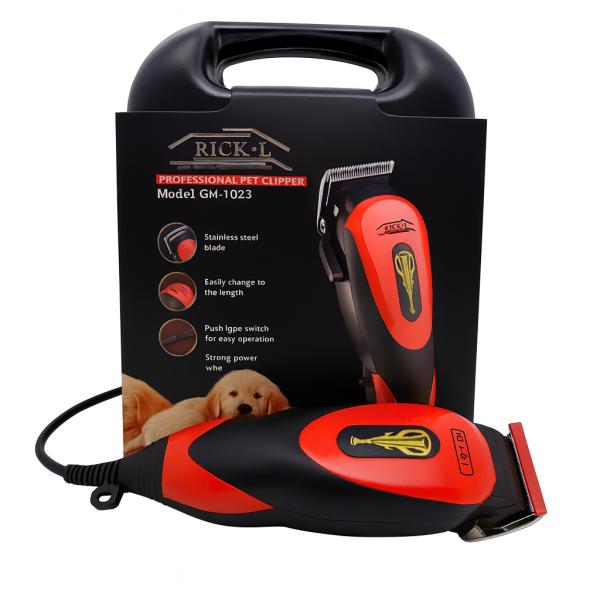 Фото  УЦЕНКА! Машинка для стрижки собак и кошек Geemy GM-1023, 4 насадки, щетки (Повреждение корпуса 3363)