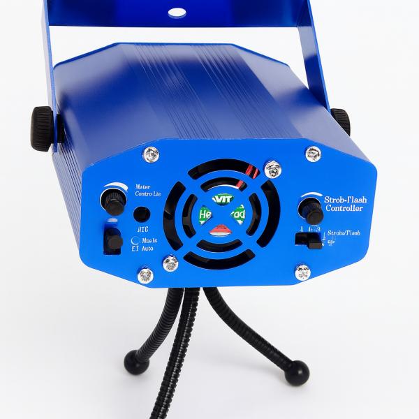 Фото  УЦЕНКА! Лазерная установка для помещения LASER 4in1 HJ08 красный/зеленый луч лазера (Плохая упаковка 3370)