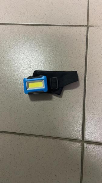 Фото  УЦЕНКА! Налобный фонарь 2068, светодиодный, регулируемый угол, лёгкий ( Нет упаковки 3387)