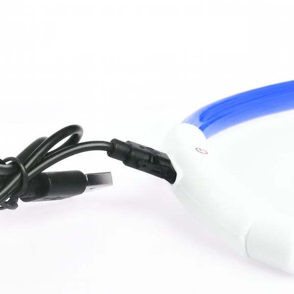 Фото  УЦЕНКА! Светодиодный влагостойкий ошейник для собак USB USB Размер S-35 cm M-50 cm L-70 cm (Нет упаковки 3389)