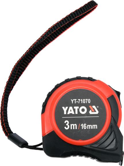 Рулетка Yato (YT-71070) 3 м x 16 мм, стальной лентой, нейлоновым покрытием