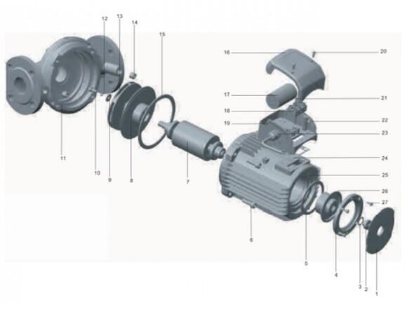 Циркуляционный насос SHIMGE XP40-16F-250 (1042370)