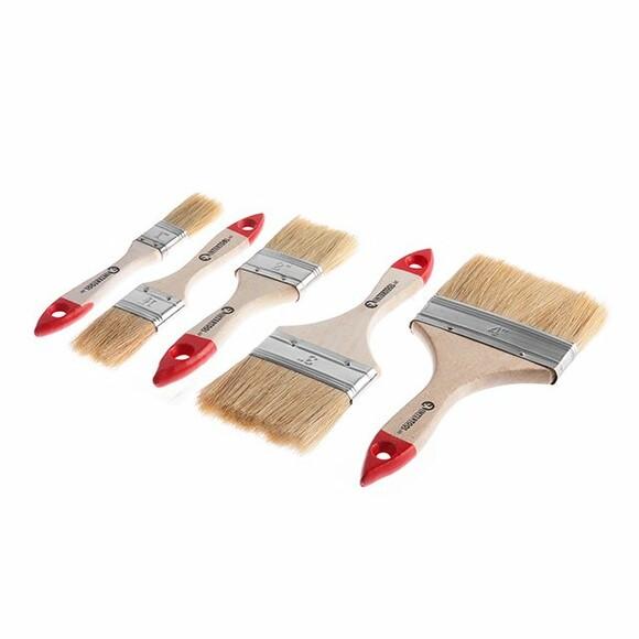 Набор кистей флейцевых Intertool 5 шт. (KT-1005)