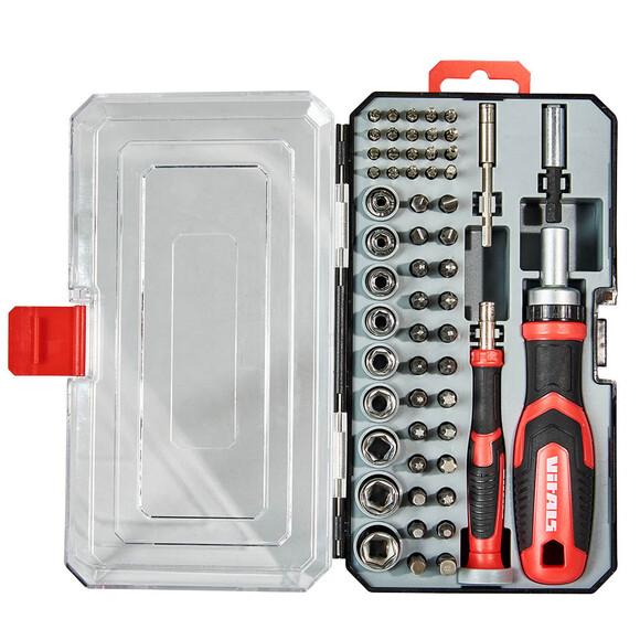 Отвертка Vitals с набором насадок и головок 57 шт (179540)