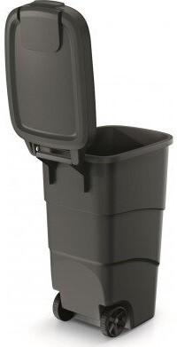 Бак для мусора Prosperplast Wheeler 90 л, черный (5905197463308)