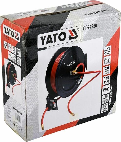 Шланг пневматический ПВХ на бобине Yato YT-24250