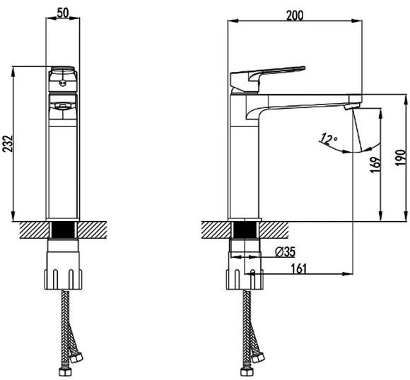 Смеситель для раковины Primera Frame 11220010