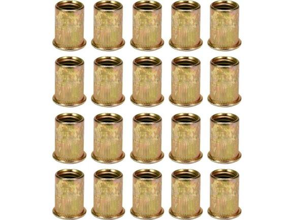 Заклепка резьбовая стальная Yato М12, 22 мм, 20 шт. (YT-36476)