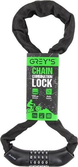 Велозамок цепной Grey's 4х1000 мм (GR40410)