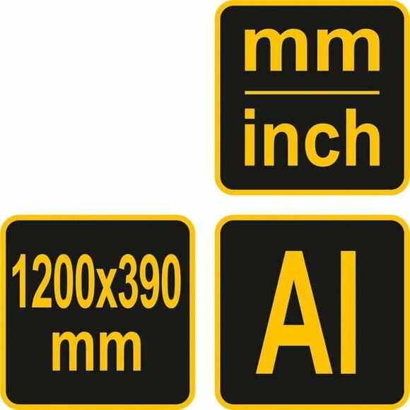 Уголок алюминиевый VOREL 1200х390 мм (18372)