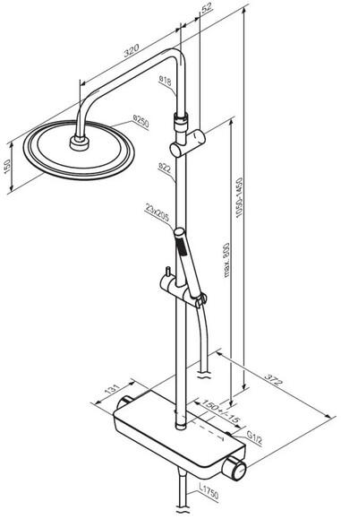 Душевая система Damixa Scandinavian Pure (936750300)