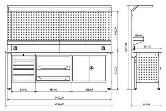 Верстак Скиф 2501 PRO (6848)