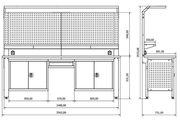 Верстак Скиф 2504 PRO (6882)