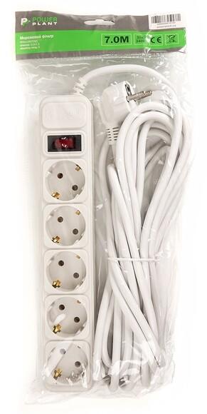 Сетевой фильтр PowerPlant JY-1056/7 (7 м, 3x1.5 мм.кв., 10А, 5 розеток, евростандарт) (PPSA10M70S5)