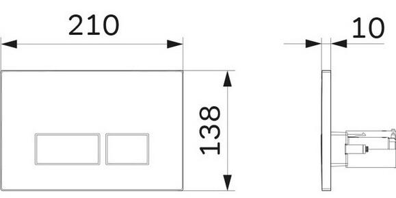 Клавиша смыва пневматическая AM.PM Pro S (I047051)