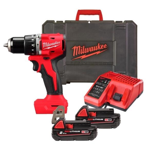 Дрель-шуруповёрт аккумуляторная MILWAUKEE M18 BLPDRC-202C (4933492822)