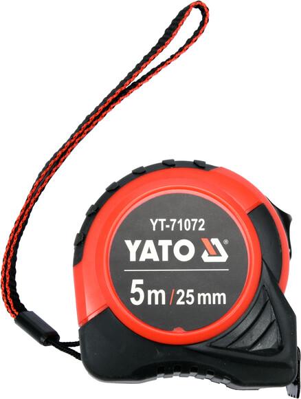 Рулетка Yato (YT-71072) 5 м x 25 мм, стальной лентой, нейлоновым покрытием