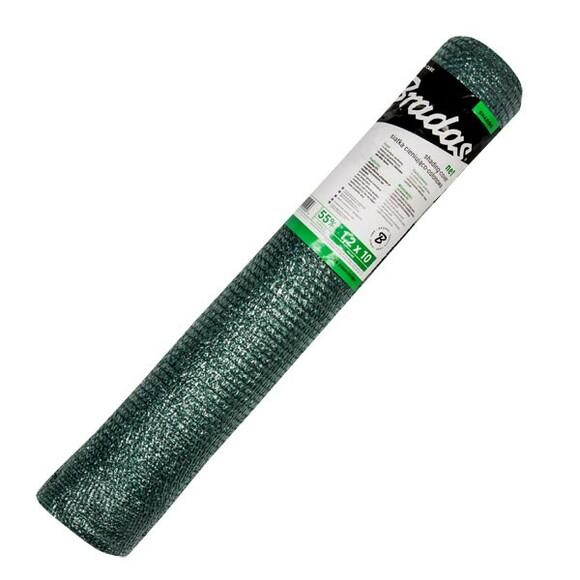 Сетка для затенения, защитная, 55%, 60 г/м?, 1,5х25м Bradas (AS-CO6015025GR)