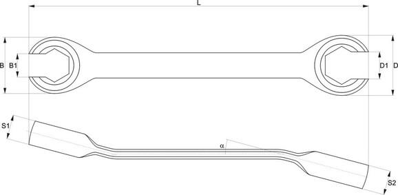 Набор накидных ключей Yato YT-0143